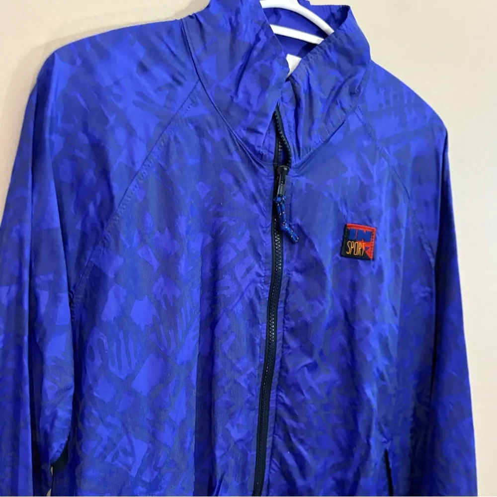Vintage InSport High-Visibility Blue Reflective Running Jacket – Size Medium EUC - Picture 5 of 14